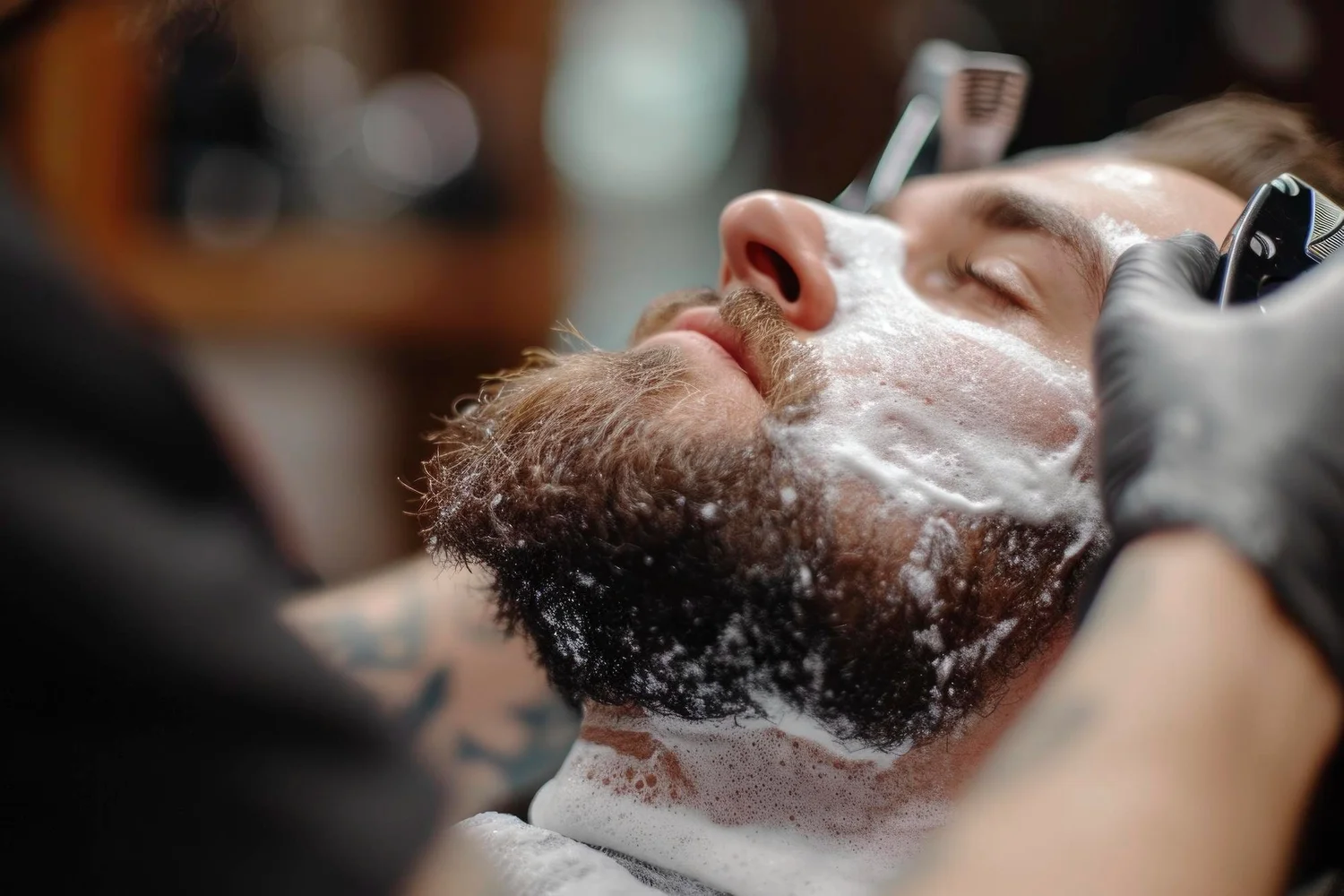 Men's grooming routine